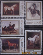 RUSSIA ~ 1988 ~ S.G. NUMBERS 5899 - 5903, HORSE PAINTINGS. ~ MNH #03655 - Nuevos