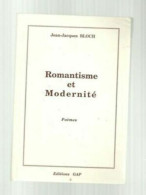 Jean Jacques Bloch Romanticismo E Modernità Autografo Poesie - Autres & Non Classés
