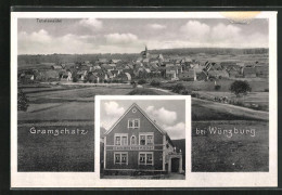 AK Gramschatz Bei Würzburg, Gasthaus Alois Kistner, Totalansicht  - Würzburg