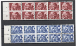 Schweizer Ämter / BIT, Michel-Nr. 105 Und 106 Postfrisch ** Jeweils Im 10er-Bogenteil! Ungefaltet - Dienstzegels