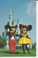 Fantasyland     Mickey And Minnie Mouse  Golden Spires Of Cinderella Castle  The Dream Of Children And Adults    2 Scans - Disneyworld