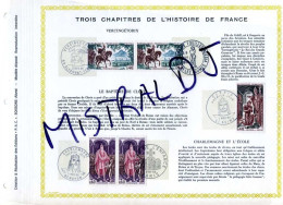 Rarissime Feuillet PAC (précurseur De CEF) De 1966 - HISTOIRE DE FRANCE : VERCINGÉTORIX-CLOVIS-CHARLEMAGNE - 1960-1969