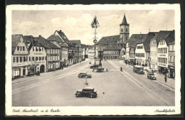 AK Bad Neustadt, Marktplatz, Maibaum, Rathaus  - Other & Unclassified