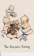 ''The Kewpies'' Eating  3 Babies Squirrel Milk Bird  Owl   Bébes écureuil, Hibou, Oiseau Lait Signé Rose O'neil 2 Scans - Kindertekeningen
