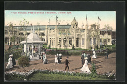AK London, Franco-Britisch Exhibition 1908, Royal Pavillon  - Ausstellungen
