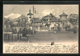 AK Düsseldorf, Gewerbe- U. Industrie-Ausstellung 1902, Suldenthal U. Zillerthal, Schweizer Dorf  - Ausstellungen