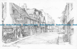 R058180 Watchbell Street. Rye. Pencil Sketch Postcard - World