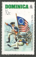 WR-1 Dominica Canon Cannon Flag Drapeau Indépendance Américaine 1776 MNH ** Neuf SC - Militaria