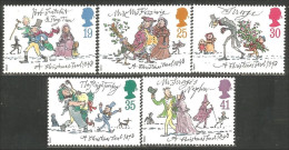 NO-8 Great Britain Noel Christmas Scrooge Picsou Tiny Tim Dinde Turkey MNH ** Neuf SC - Noël