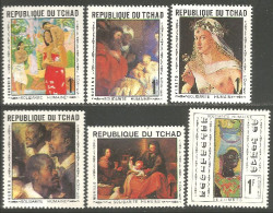 CO-29 Tchad Tableaux Costumes Kostüm Paintings MNH ** Neuf SC - Costumes