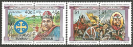 CE-66 Nanumaga Tuvalu Roi King Alfred The Great Armoiries Coat Of Arms MNH ** Neuf SC - Familles Royales