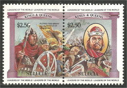 CE-61 Saint Lucia Roi King Alfred The Great MNH ** Neuf SC - Familles Royales