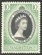 CE-45 Mauritius Couronnement Elizabeth II 1953 Coronation MH * Neuf CH - Königshäuser, Adel
