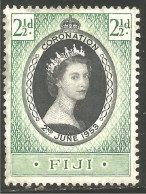 CE-40 Fiji Couronnement Elizabeth II 1953 Coronation MH * Neuf CH - Familles Royales