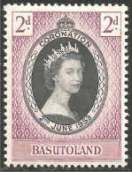 CE-34 Basutoland Couronnement Elizabeth II 1953 Coronation MH * Neuf CH - Koniklijke Families