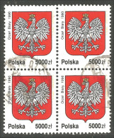BL-79 Pologne Block/4 Blason Armoiries Coat Arms Wappen Stemma Aigle Eagle Adler Aquila - Stamps