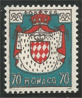 BL-63 Monaco Blason Armoiries Coat Arms Wappen Stemma MH * Neuf - Stamps