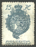 BL-50 Liechtenstein 15 H Blason Armoiries Coat Arms Wappen Stemma - Stamps