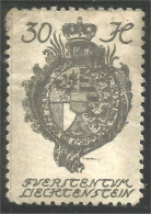 BL-51 Liechtenstein 30 H Blason Armoiries Coat Arms Wappen Stemma - Briefmarken