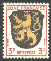 BL-37 Allemagne Occupation Blason Armoiries Coat Arms Wappen Stemma Palatinat MH * Neuf - Timbres