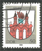 BL-34 DDR Blason Armoiries Coat Arms Wappen Stemma Chateau Neubrandenburg Castle - Briefmarken