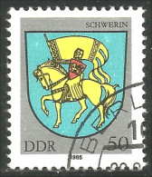 BL-35 DDR Blason Armoiries Coat Arms Wappen Stemma Cheval Schwerin Horse Pferd - Briefmarken