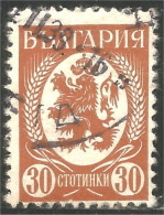 BL-16 Bulgarie Blason Armoiries Coat Arms Wappen Stemma Lion Lowe Leone - Briefmarken