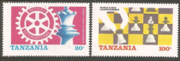 JX-1 Tanzanie Jeu Échec Echecs Chess Schach Sacchi Ajedrez Xadrez Schaak MNH ** Neuf SC - Echecs