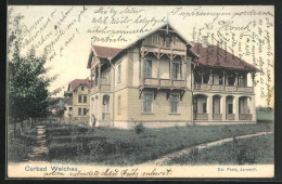 AK Welchau, Schönes Haus Mit Balkonen  - Tchéquie