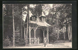 AK Franzensbad, Schutzhütte Im Stephaniepark  - Tchéquie