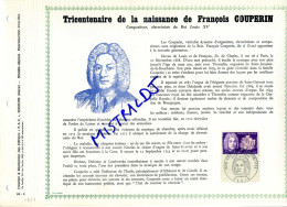 Rare Feuillet PAC (précurseur De CEF) De 1968 -  Tricentenaire De La Naissance De François COUPERIN - 1960-1969