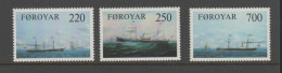 Färöer - Faroe Islands, Michel-Nr. 79-81 Postfrisch **, Mnh Steam Ships 1983 - Isole Faroer