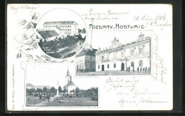 AK Hostomice, Budova Obc. Zalozny, Nova Skolni Budova  - Czech Republic