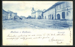 AK Cerhovice, Námesti, Kostel  - Czech Republic