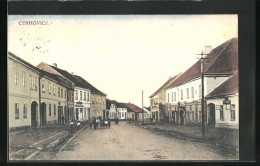 AK Cerhovice, Hauptstrasse Der Ortschaft  - Czech Republic