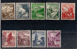 GERMANIA REICH TERZO REICH 1938  SOCCORSO INVERNALE  UNIF. 616-624 USATA VF - Used Stamps