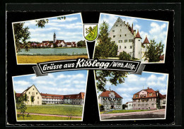 AK Kisslegg / Württ., Gebäudeansichten, Wappen  - Kisslegg