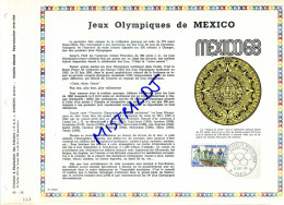 Rare Feuillet PAC (précurseur De CEF) De 1968 -  Jeux Olympiques De MEXICO, MEXICO 68 - 1960-1969