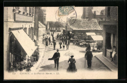 CPA Cayeux, La Place Du Marche  - Autres & Non Classés