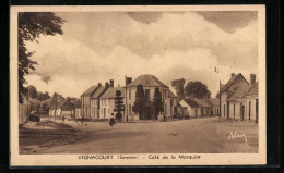 CPA Vignacourt, Cafe De La Marquise  - Vignacourt