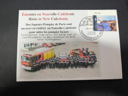 19-5-2024 (5 Z 27) (émeute) Riot In New Caledonia - Paris Firefighter Are Been To New Caledonia  (Pompier De Paris) - Firemen