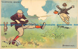 R058283 Illustrated Sports. Shooting. Sporting Postcards By Tom Browne. Chimera - World