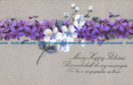 R058464 Many Happy Returns. Greeting Card. No. 1952. 1923 - World