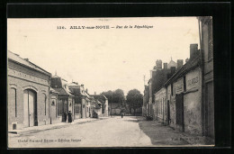 CPA Ailly-sur-Noye, Rue De La Republique, Maison Ballot  - Ailly Sur Noye