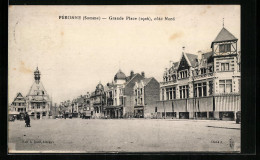 CPA Peronne, Grande Place, Cote Nord, Hotel-de-Ville  - Peronne
