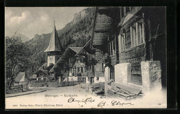 AK Meiringen, Dorfpartie An Der Kirche  - Meiringen