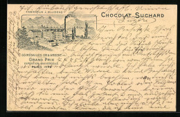 AK Bludenz, Reklame Für Chocolat Suchard, Fabrikansicht Bludenz, Grand Prix Paris 1900  - Otros & Sin Clasificación
