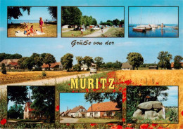 73947277 Ludorf_Mueritz Strand Campingplatz Gotthun Viepperow Kirche Ortsmotiv G - Autres & Non Classés