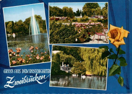 73906052 Zweibruecken Pfalz Rosengarten Fontaene Park Schwanenteich - Zweibrücken