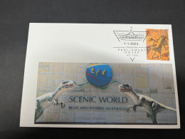 20-5-2024 (5 Z 37) Scenic World In Katoomba & Dinosaur (with Dinosaur Stamp) - Vor- U. Frühgeschichte